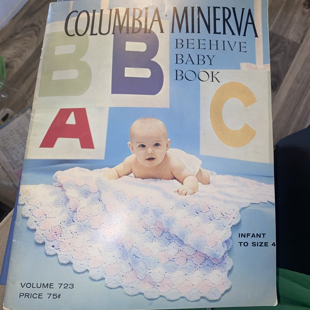 Vintage Columbia-Minerva Beehive Baby Book Volume 723 Infant to Size 4 Knitting